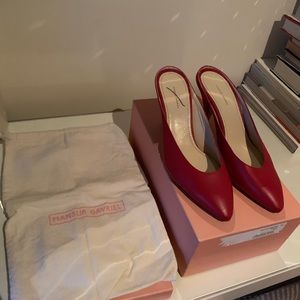 Mansur Gavriel Red Leather Heel (Sample) Size 37